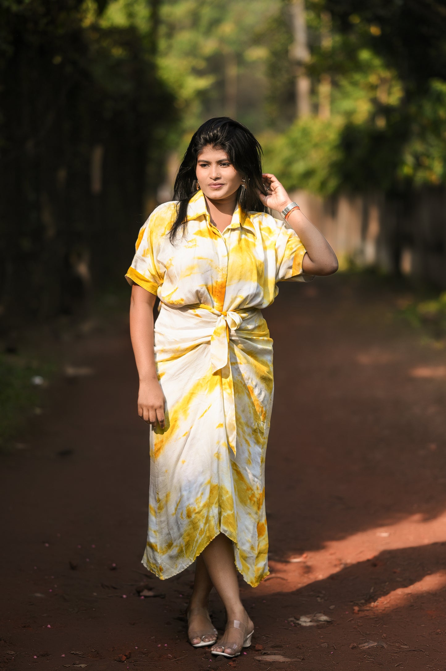 TIE-DYE One-Piece Western Dress – Perfect for Every Occasion ;AAKSSH