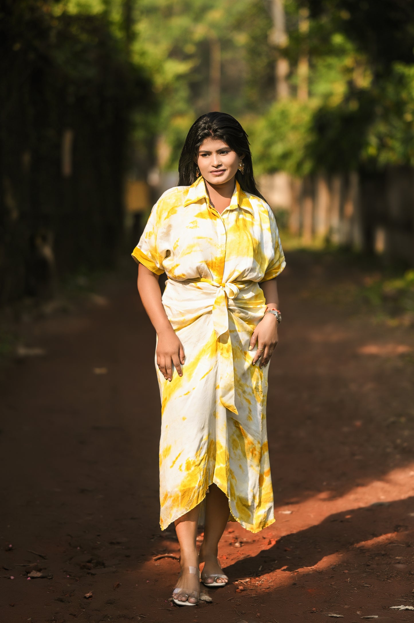 TIE-DYE One-Piece Western Dress – Perfect for Every Occasion ;AAKSSH