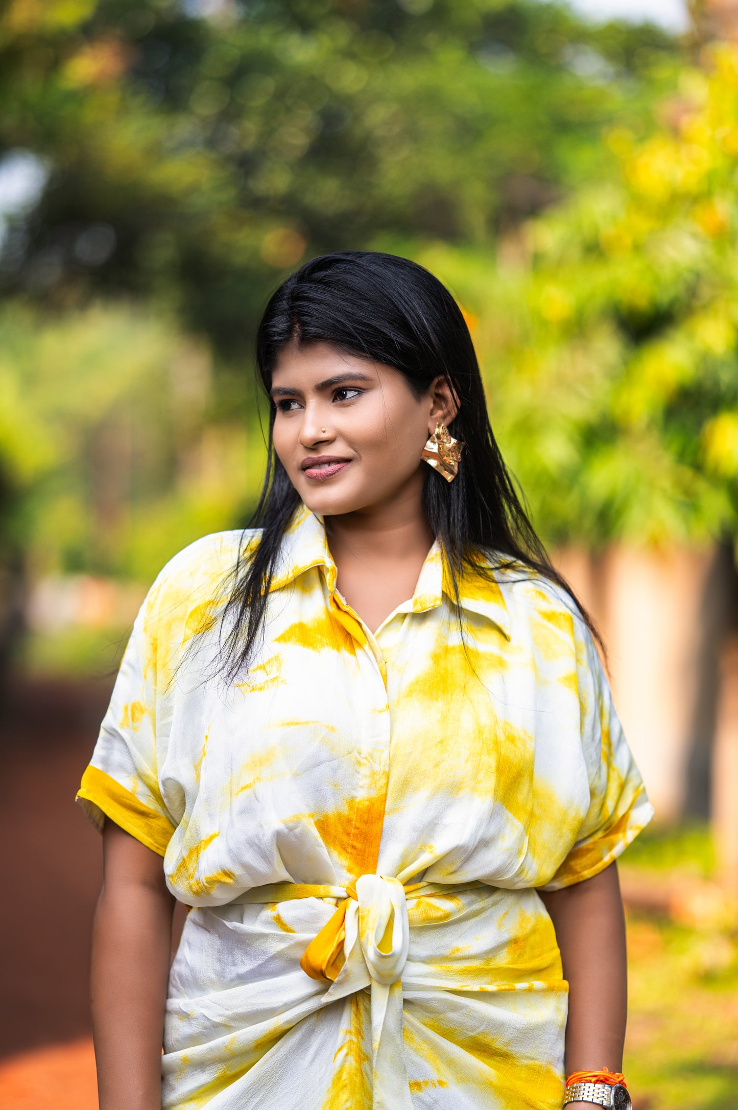 TIE-DYE One-Piece Western Dress – Perfect for Every Occasion ;AAKSSH